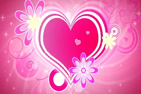 Retro Hearts Background 02 Widescreen Stock Footage 10874918