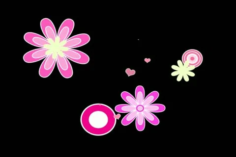 Retro Hearts Motion Design Element 02 Stock Footage 10874862