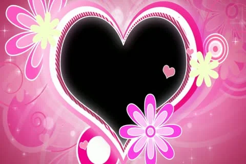 Retro Hearts Overlay Widescreen Stock Footage 10874925