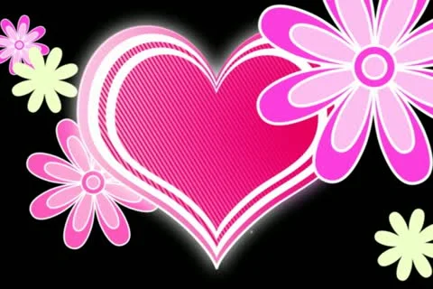 Retro Hearts Wipe Stock Footage 10874865