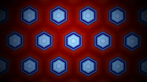 Retro hexagonal background Stock Footage 45299920