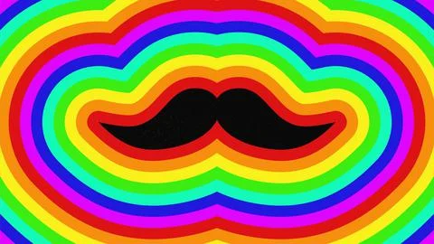 Retro hipster mustache background vector image Stock Illustration