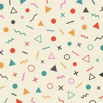 Retro hipster pattern 스톡 일러스트