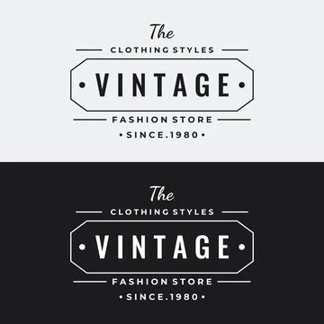 Retro hipster typography Elements Template for clothes shop, cafe, beer sho.. イラスト素材