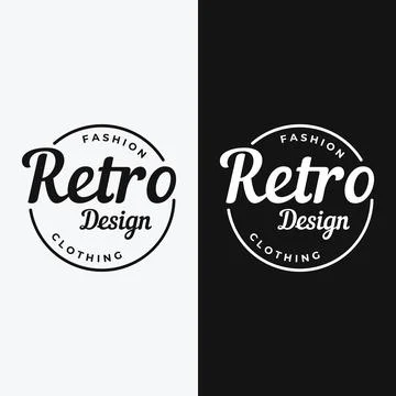 Retro hipster typography Elements Template for clothes shop, cafe, beer sho.. Illustrazione stock