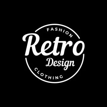 Retro hipster typography Elements Template for clothes shop, cafe, beer sho.. Illustrazione stock