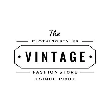 Retro hipster typography Elements Template for clothes shop, cafe, beer sho.. Illustrazione stock
