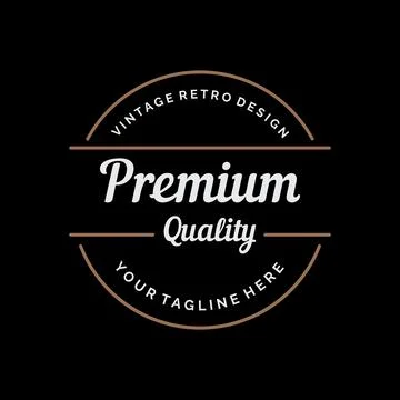 Retro hipster typography Elements Template for clothes shop, cafe, beer sho.. Ilustración de archivo