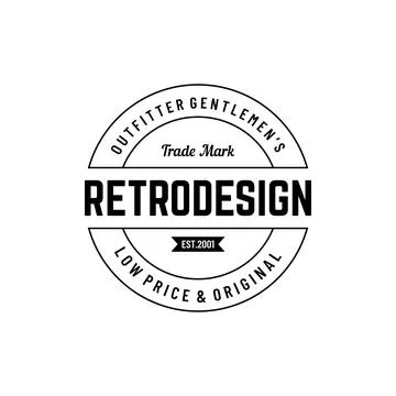 Retro hipster typography Elements Template for clothes shop, cafe, beer sho.. Illustrazione stock