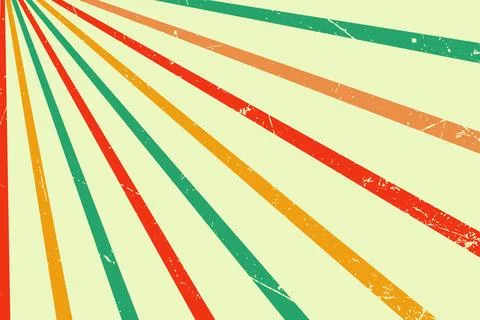 Retro horizontal background. Fantasy Vector illustration. Illustrazione stock