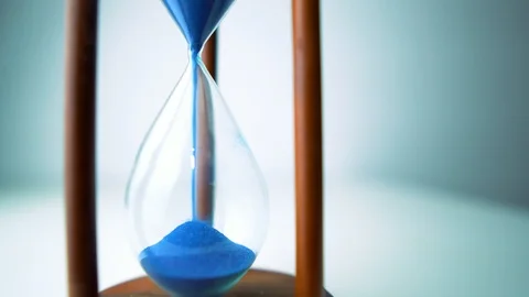 Retro Hourglass Closeup Stock Footage 121490790