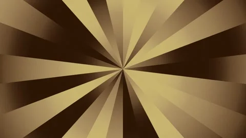 Retro hypnotic sunburst spinning dark gold abstract background Stock Footage 338302182