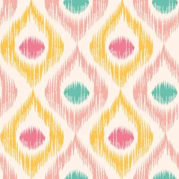 Retro ikat pattern. 库存插图
