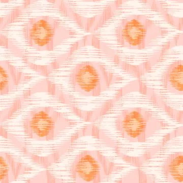 Retro ikat pattern Иллюстрация