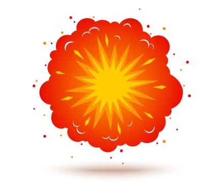 Retro illustration of a explosion 库存插图