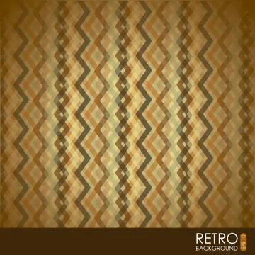 Retro illustration  over pattern background. vector Stock Illustration