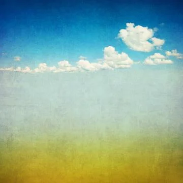 Retro image of cloudy sky Stock Photos