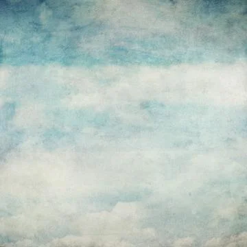 Retro image of cloudy sky Stock Photos