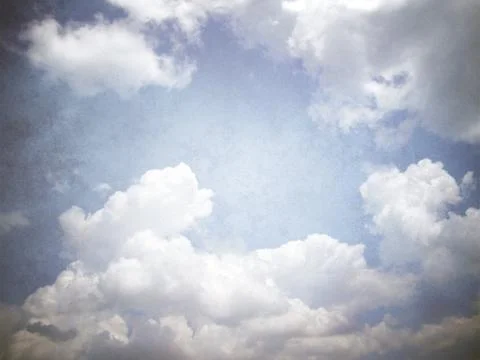 Retro image of cloudy sky Stock Photos