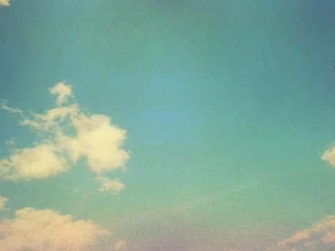 Retro image of cloudy sky Foto stock