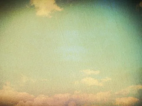Retro image of cloudy sky Stock Photos