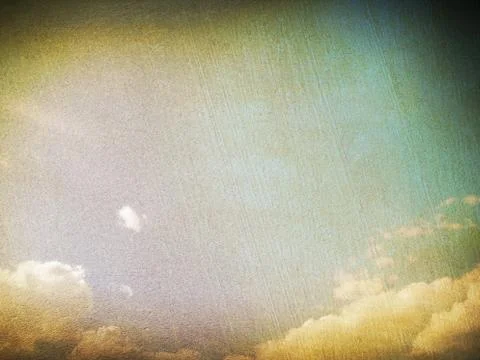 Retro image of cloudy sky Stock Photos