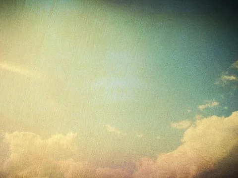 Retro image of cloudy sky Stock Photos