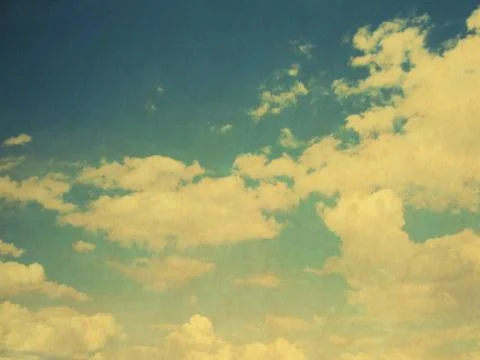 Retro image of cloudy sky Stock Photos