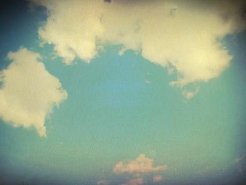 Retro image of cloudy sky Stock Photos