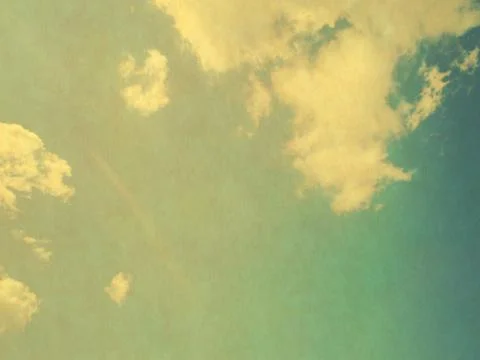 Retro image of cloudy sky Stock Photos