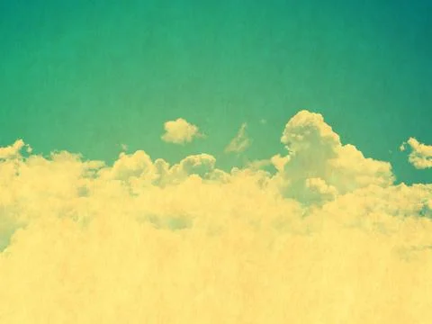 Retro image of cloudy sky Stock Photos