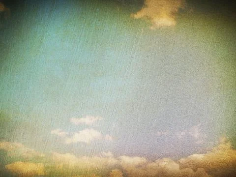 Retro image of cloudy sky Stock Photos