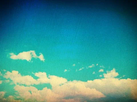 Retro image of cloudy sky Stock Photos