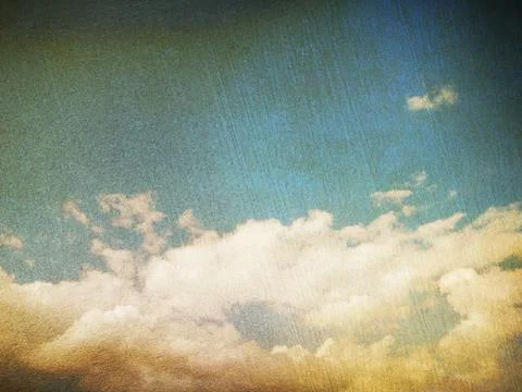 Retro image of cloudy sky Stock Photos