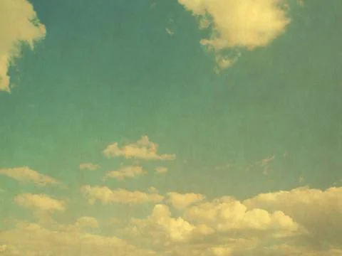 Retro image of cloudy sky Stock Photos