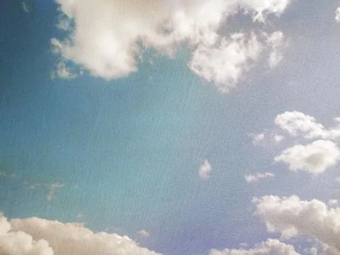 Retro image of cloudy sky Stock Photos