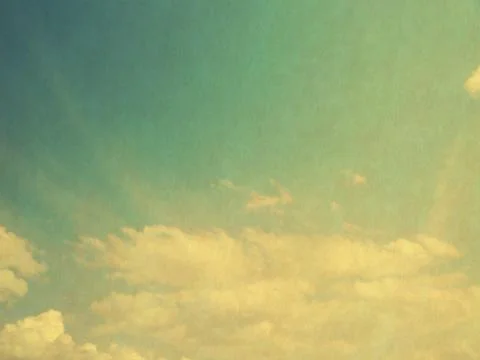 Retro image of cloudy sky Stock Photos