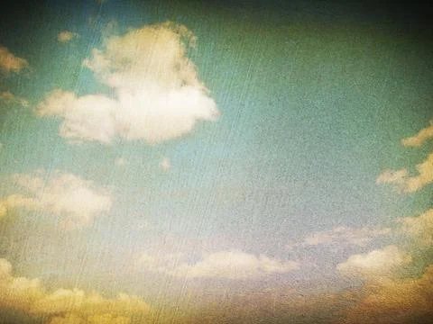 Retro image of cloudy sky Stock Photos