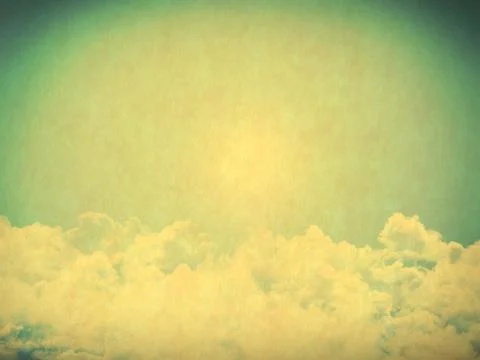 Retro image of cloudy sky Stock Photos