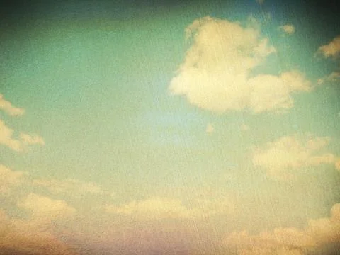 Retro image of cloudy sky Stock Photos