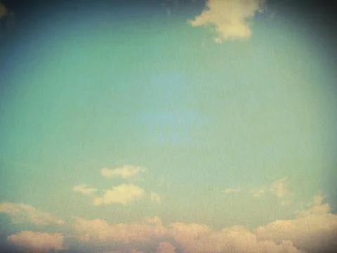 Retro image of cloudy sky Stock Photos