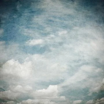 Retro image of cloudy sky Stock Photos