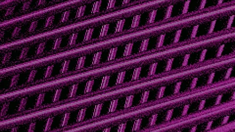 Retro image with moving 3d lines. Motion. 3D lines move in grid on black Stock Footage 188584382