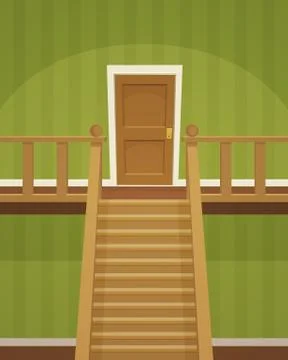 Retro Indoor / Green Stock Illustration