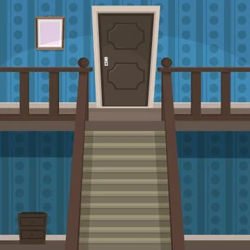 Retro Indoor Stock-Illustration