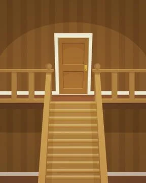 Retro Indoor Stock Illustration