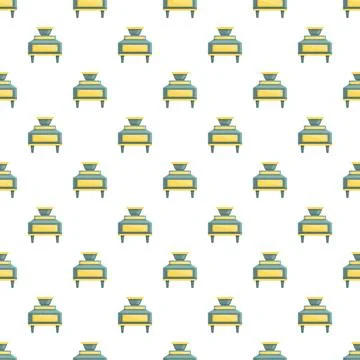 Retro industrial machine pattern seamless background Stock Illustration