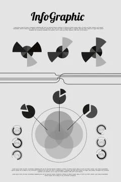 Retro info graphic with elements 스톡 일러스트