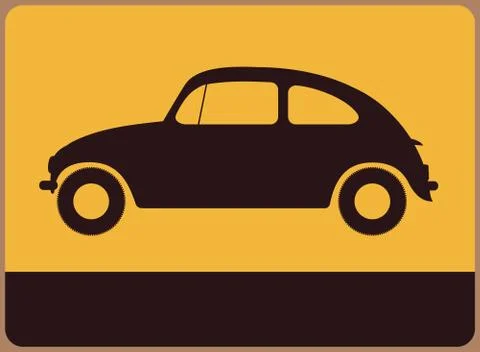 Retro information plate Stock Illustration