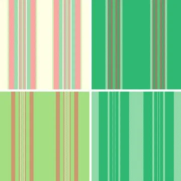Retro inspired striped pattern collection in vector format. Seamless lines .. Stock Illustration